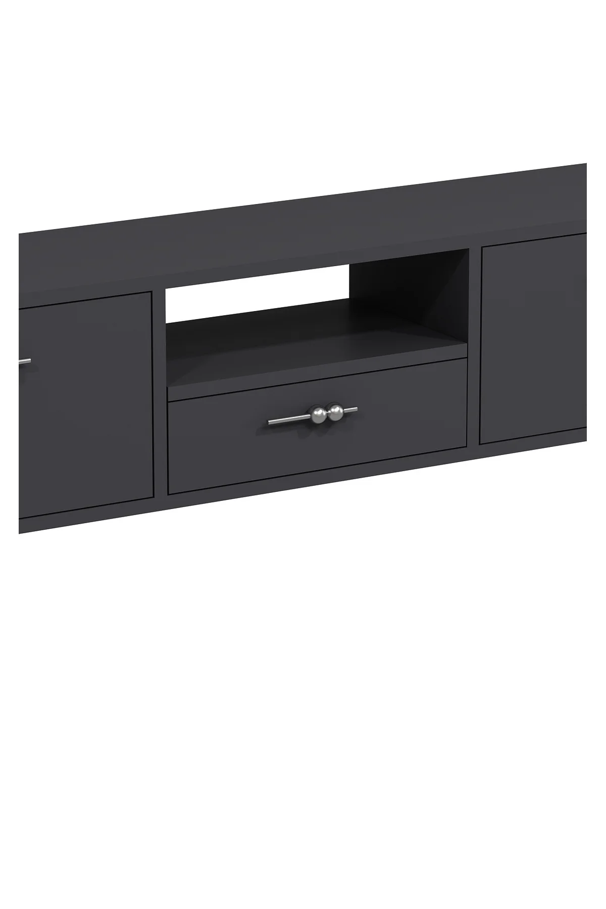 1326DROPCT-32 DUVARA MONTAJ TV SEHPASI ANTRASİT-GÜMÜŞ