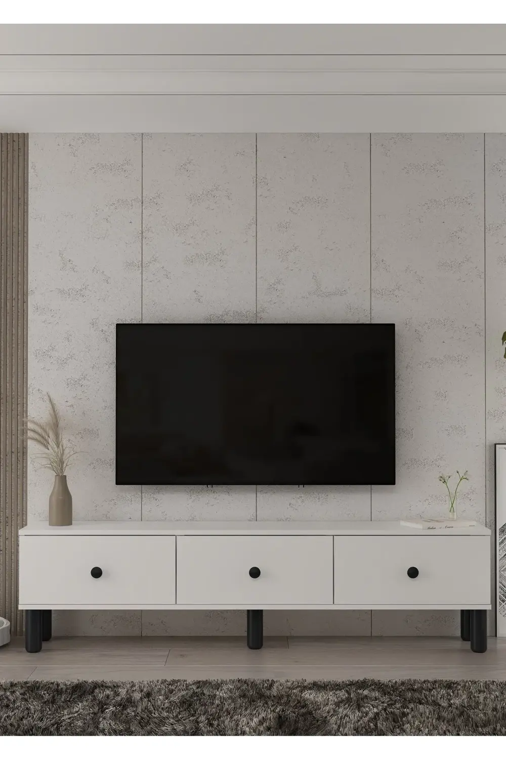 1357TV180-1CT TV SEHPASI BEYAZ-SİYAH