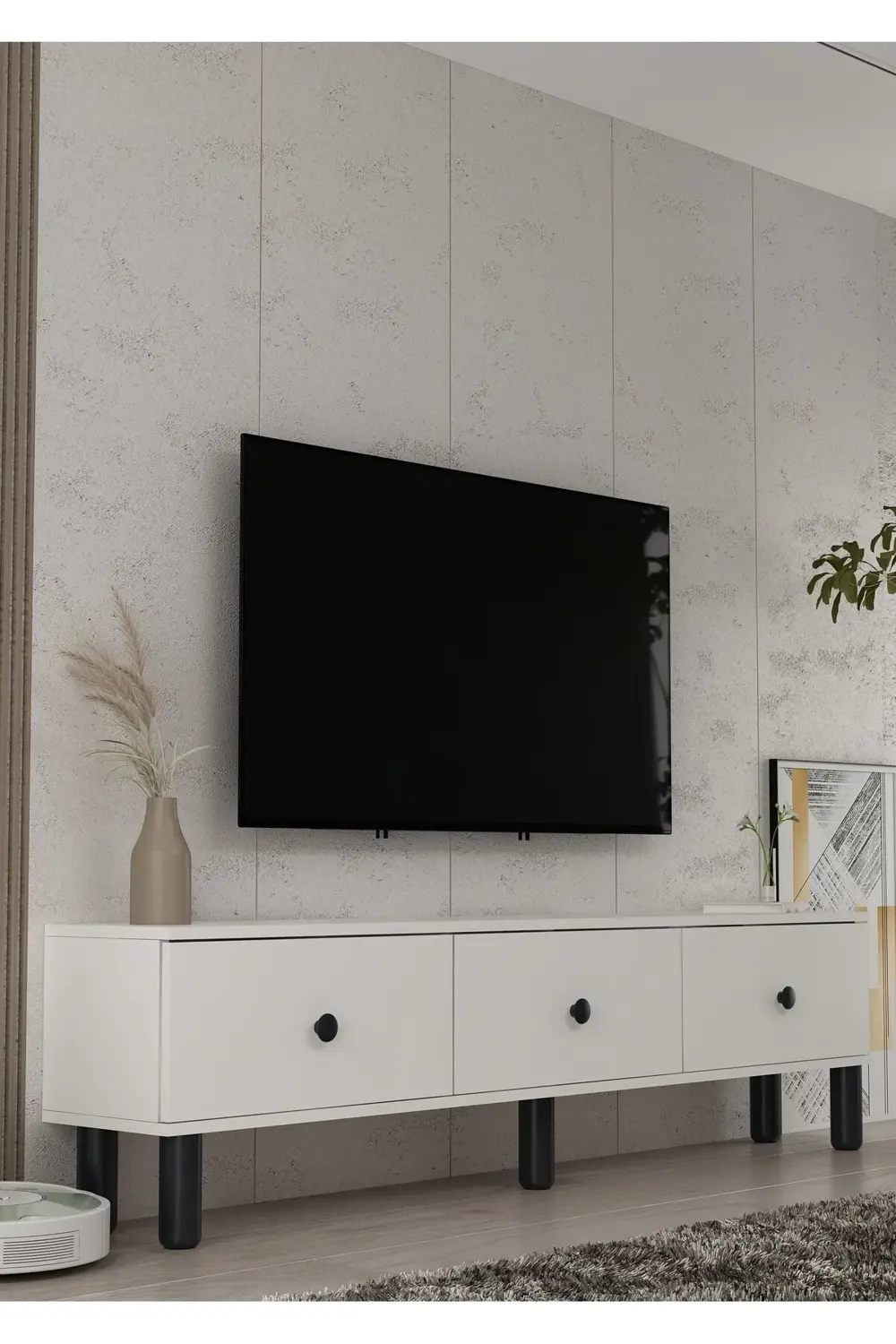 1357TV180-1CT TV SEHPASI BEYAZ-SİYAH