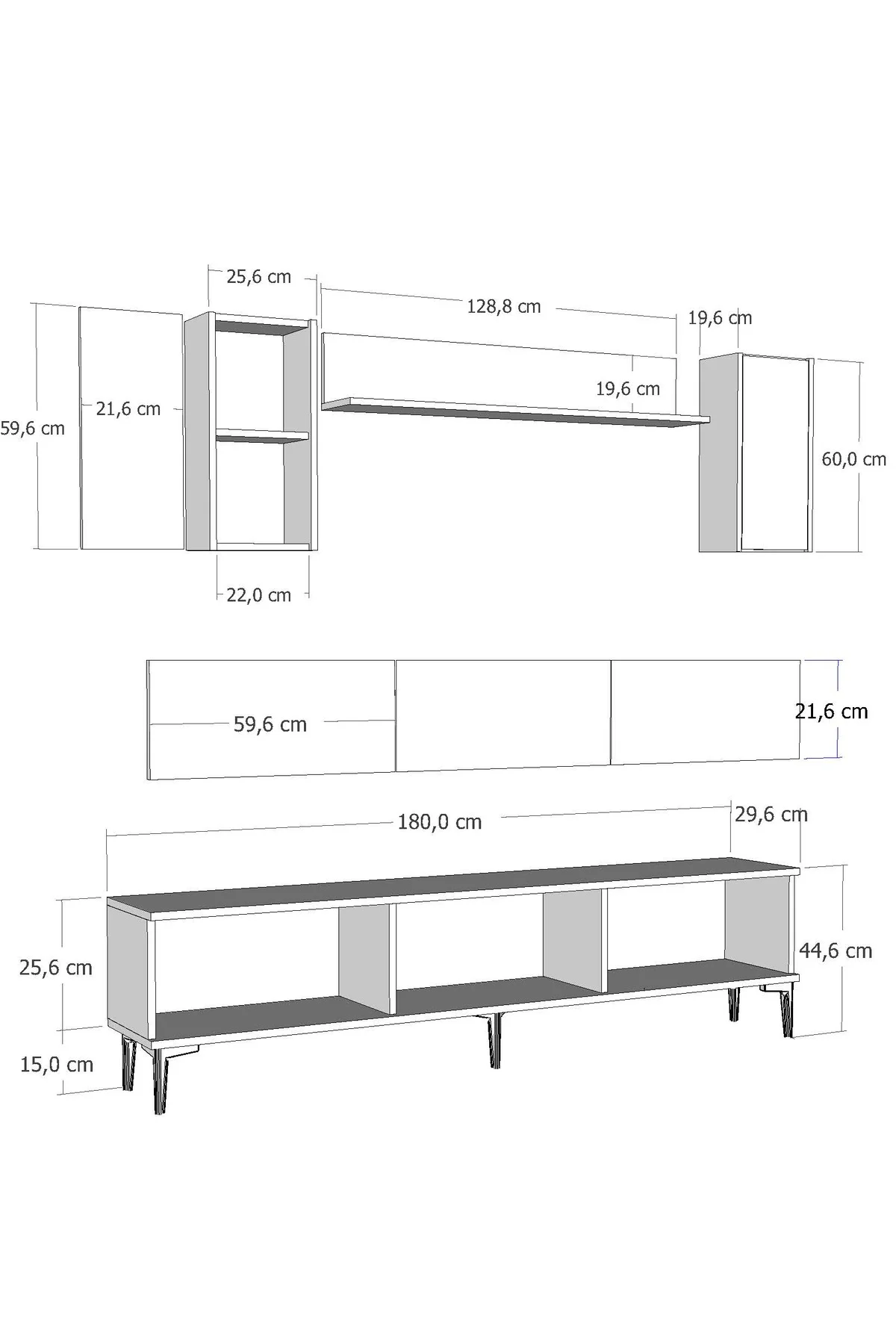 1363TV180-32CT TV SEHPASI,TV ÜNİTESİ BEYAZ-GÜMÜŞ 1363TV180-32CT TV SEHPASI,TV ÜNİTESİ BEYAZ-GÜMÜŞ