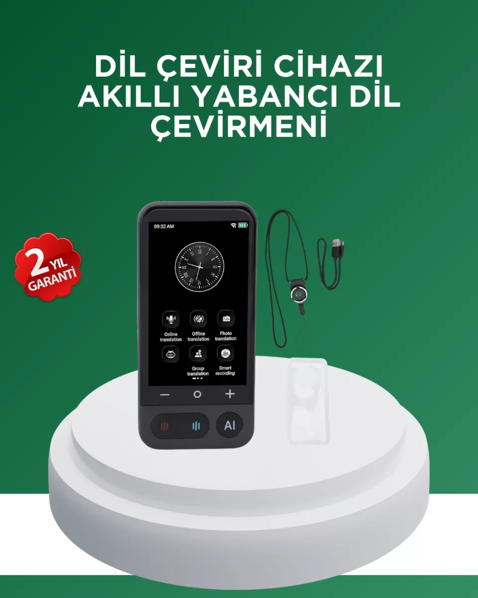 139 Dil Destekli Taşınabilir Sesli Çevirmen Cihazı - Lisinya