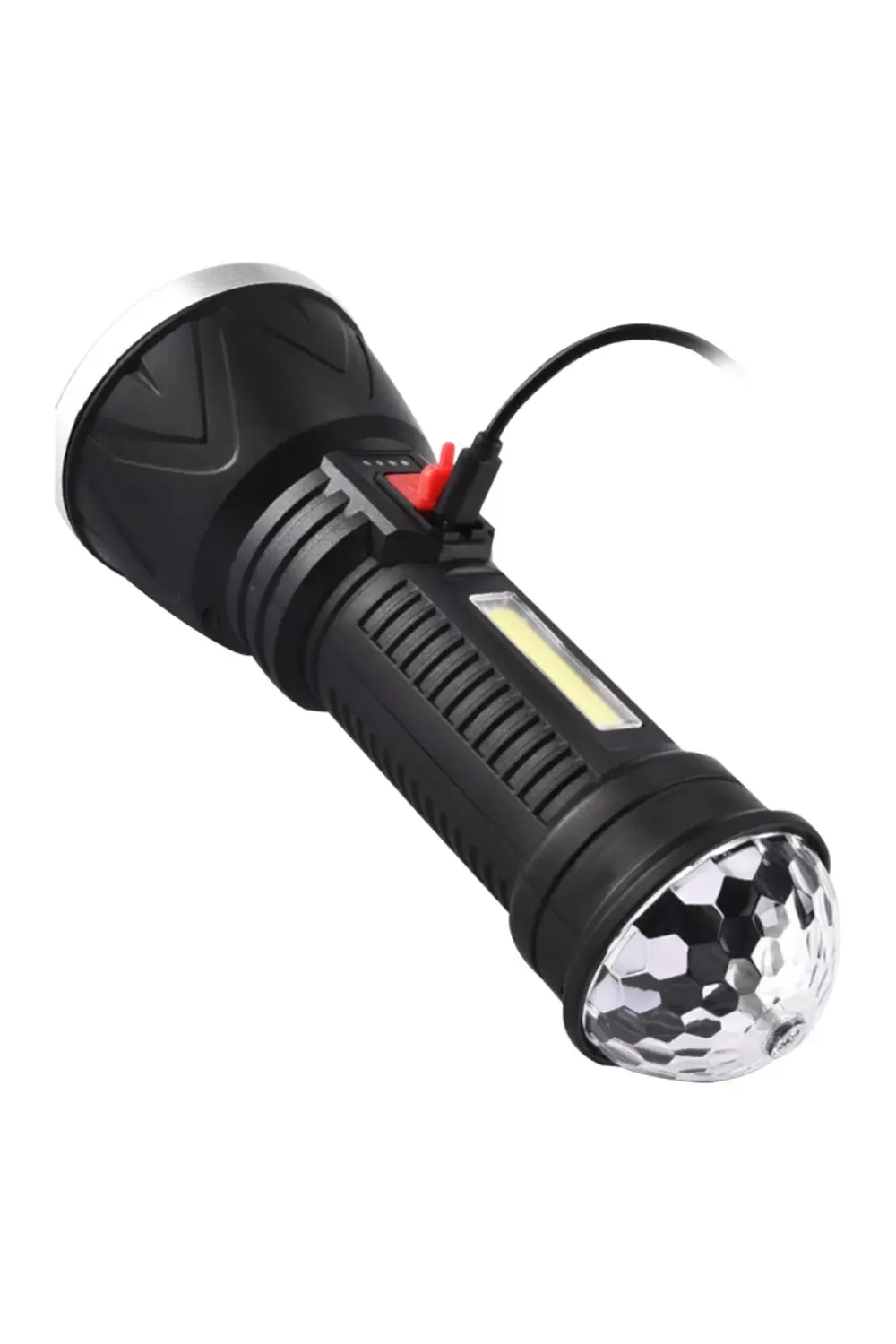 139475 ShopZum CL-W09 9+1 LEDLİ MİNİ DİSKO TOPLU ŞARJLI EL FENERİ