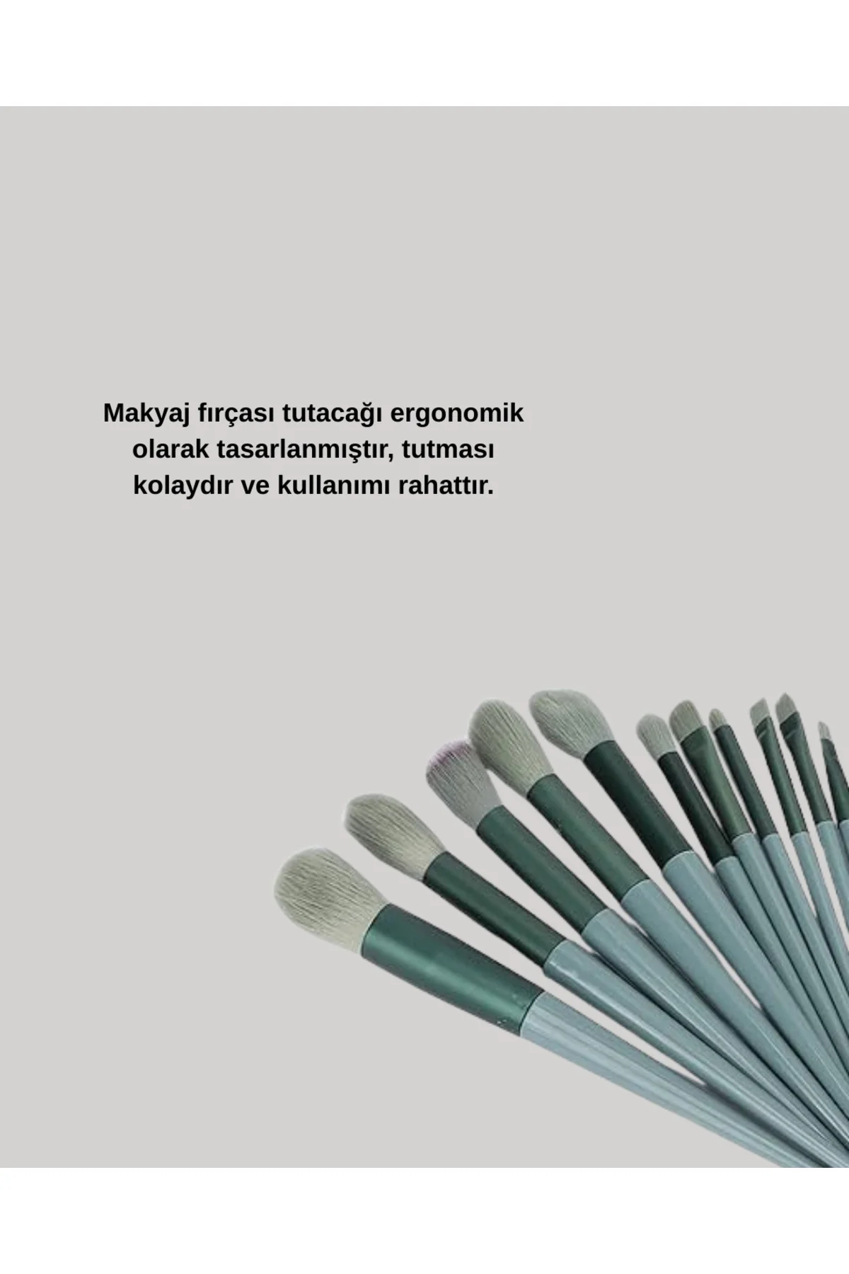 13'lü Fiber Kıllı Yumuşak Makyaj Fırçası Seti Taşınabilir ve Ergo