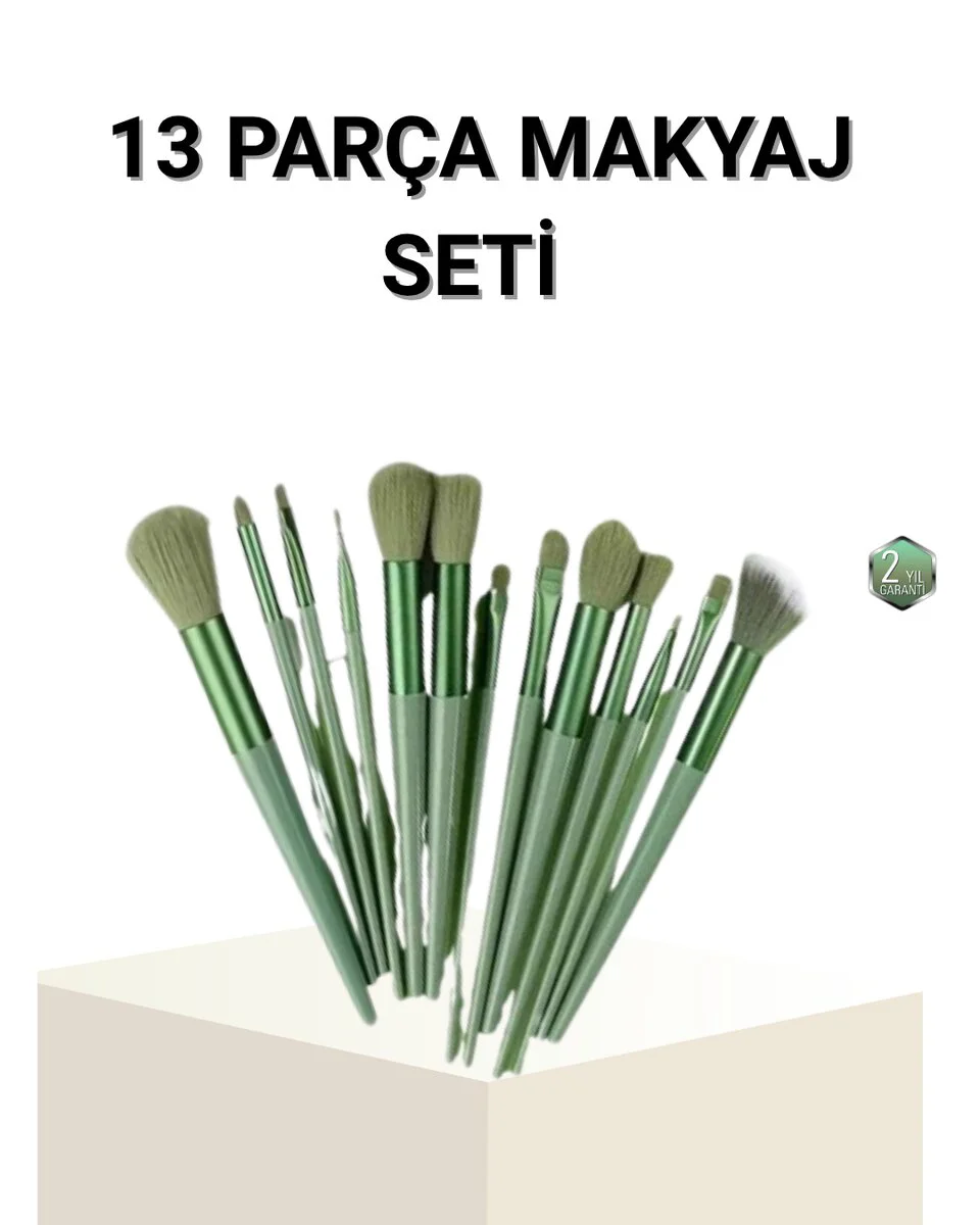 13’lü Profesyonel Makyaj Fırça Seti - Yumuşak Sentetik Kıllı, Tüm Cilt Tiplerine Uygun