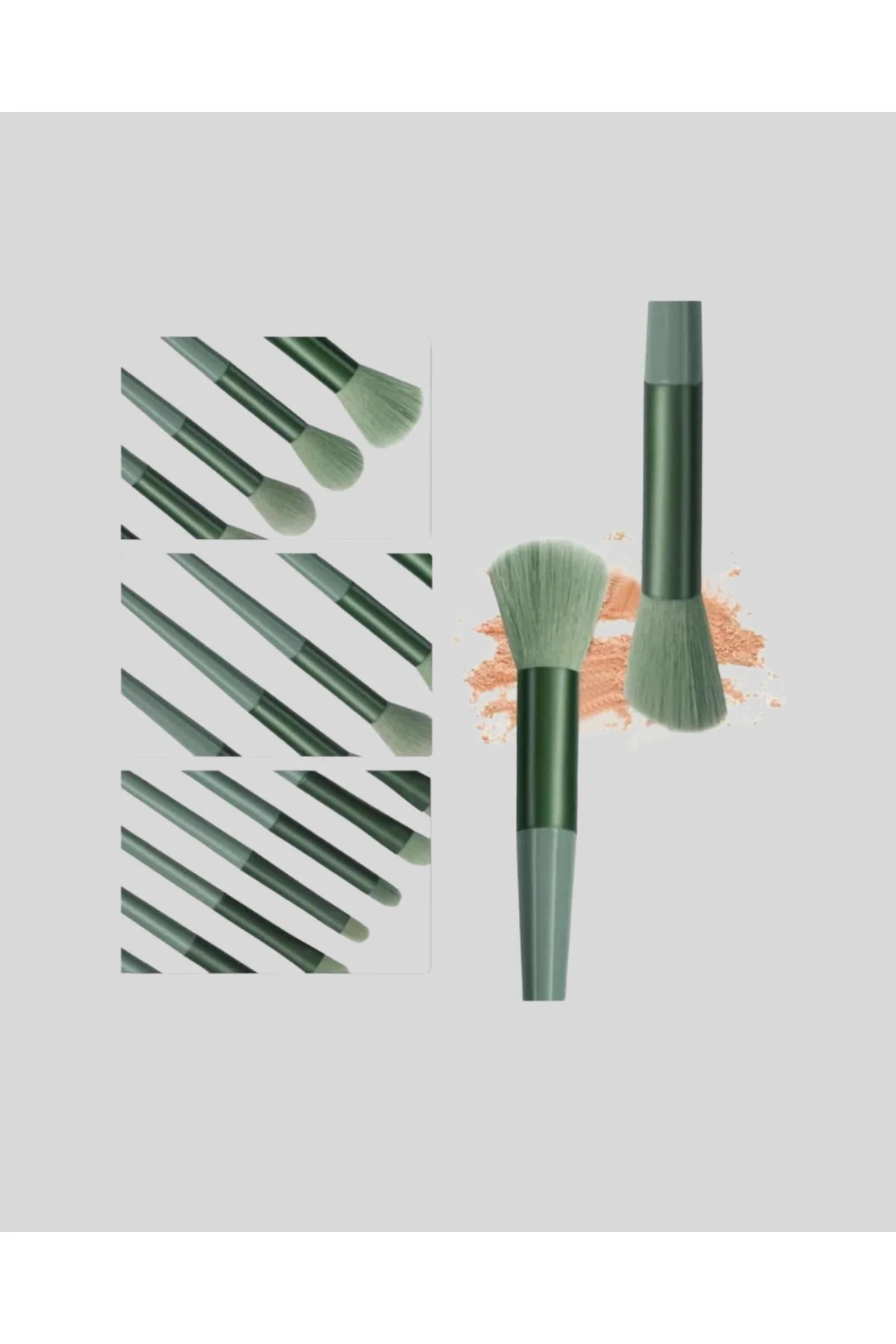 13’lü Profesyonel Makyaj Fırça Seti – Yumuşak Sentetik Kıllı, Tüm