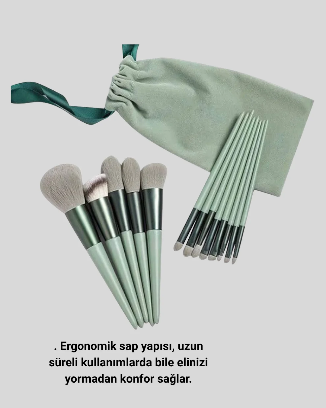 13’lü Profesyonel Makyaj Fırça Seti – Yumuşak Sentetik Kıllı, Tüm