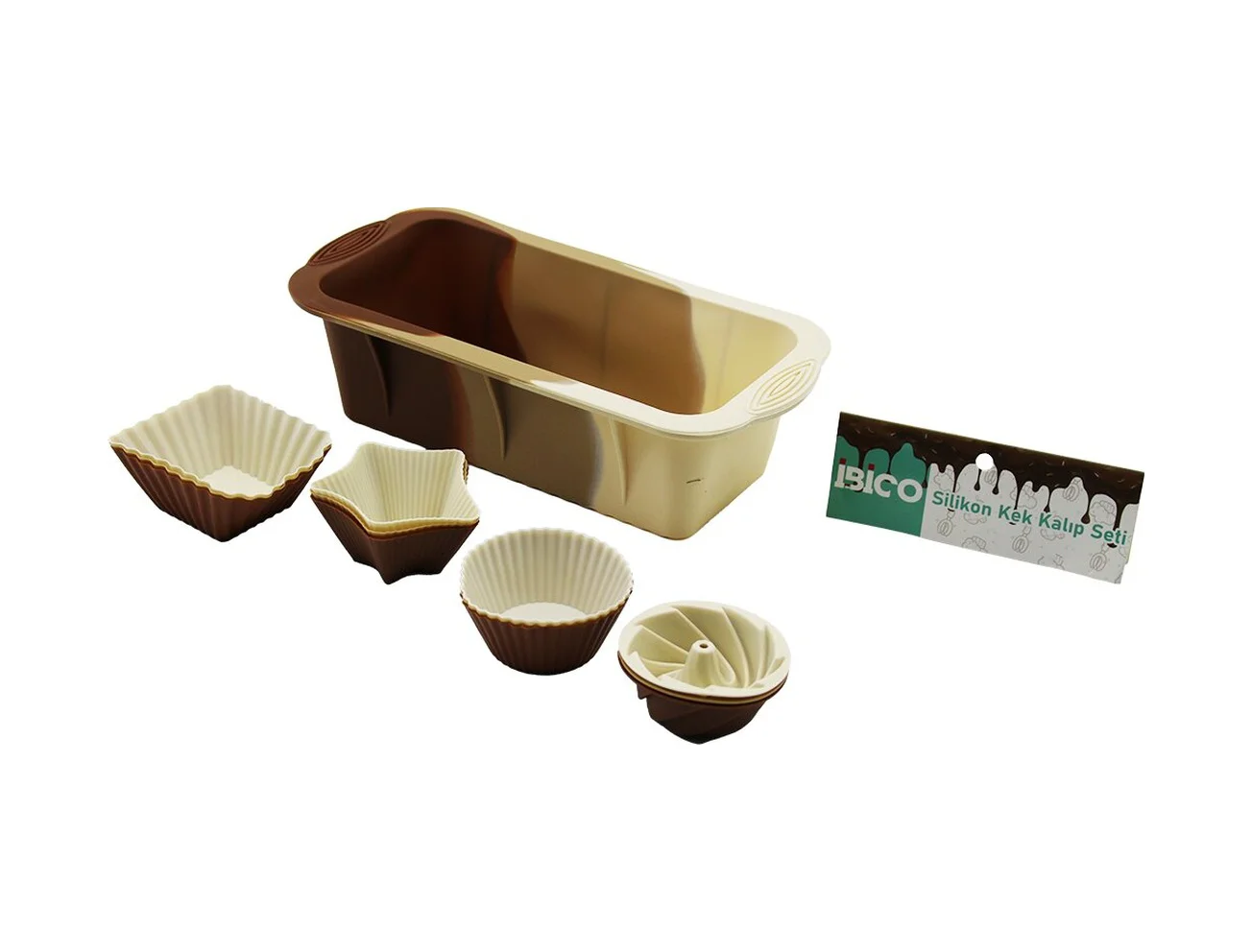 13pcs Silikon Muffin - Baton Kek Kalıp Set Baton 11.5x25cm 3er Rü