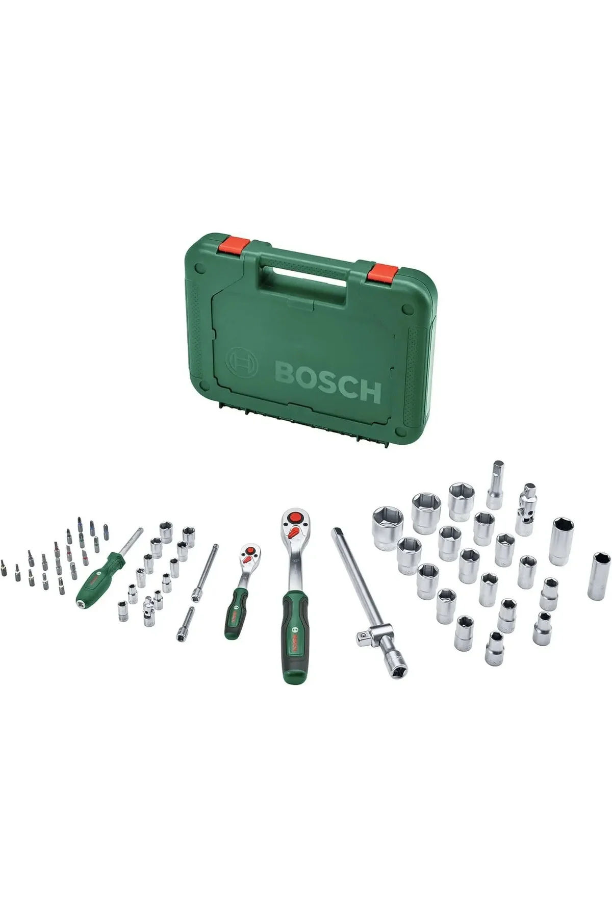 1/4'' + 1/2'' 57 Parça Lokma Anahtar Takımı 1600A02Z9G 1/4'' + 1/2'' 57 Parça Lokma Anahtar Takımı 1600A02Z9G - Görsel 2