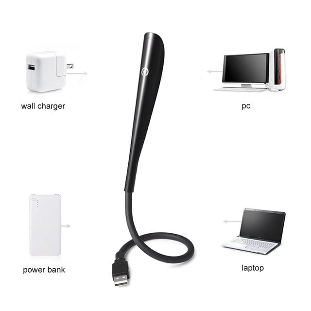 14 Ledli Siyah Esnek Usb Led Lamba (4741)