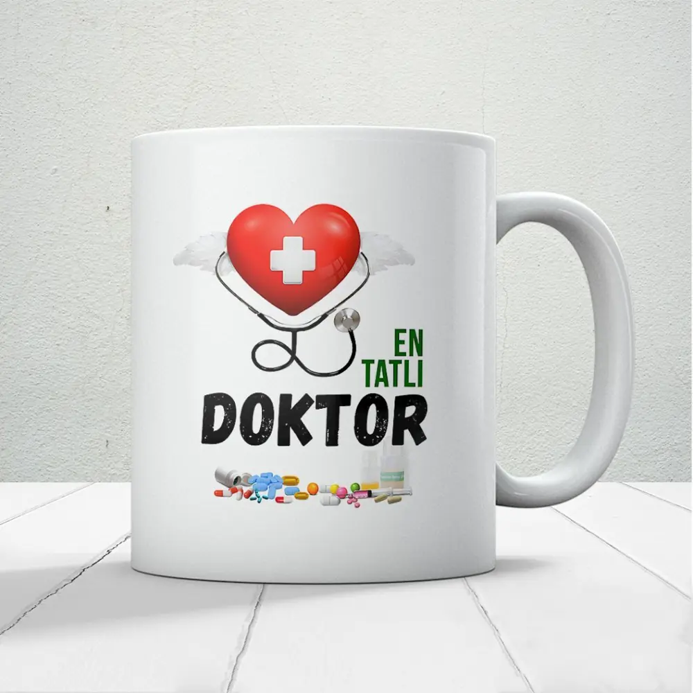 14 Mart Tıp Bayramı En Tatlı Doktor Baskılı Kupa Bardak 14 Mart Tıp Bayramı En Tatlı Doktor Baskılı Kupa Bardak