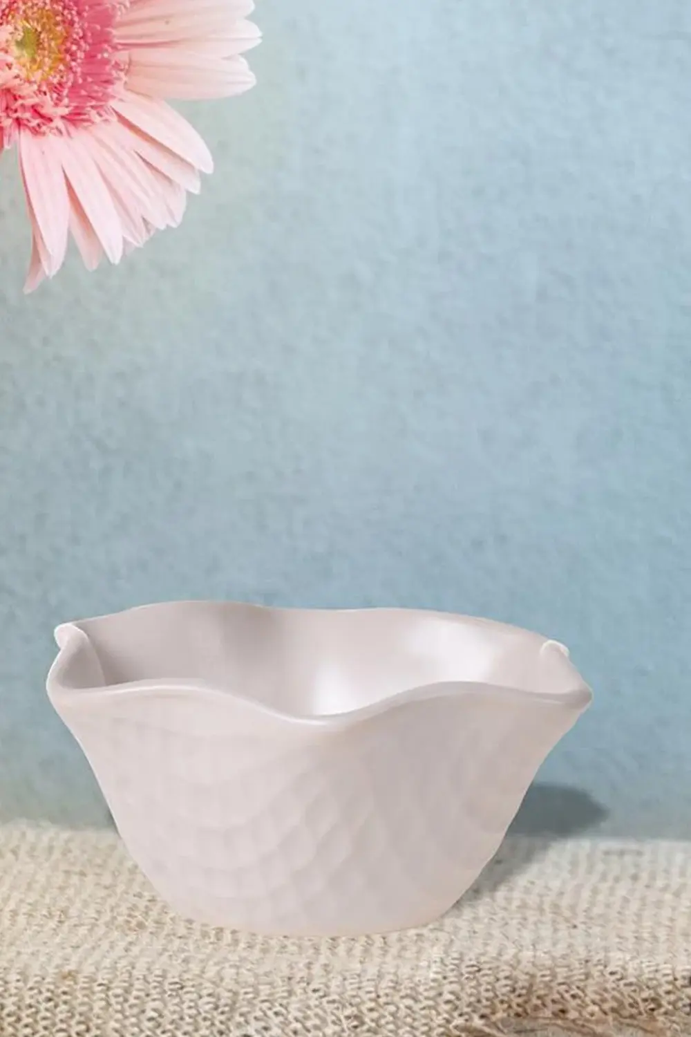 14 Parça 6 Kişilik Beyaz Kahvaltı Takımı