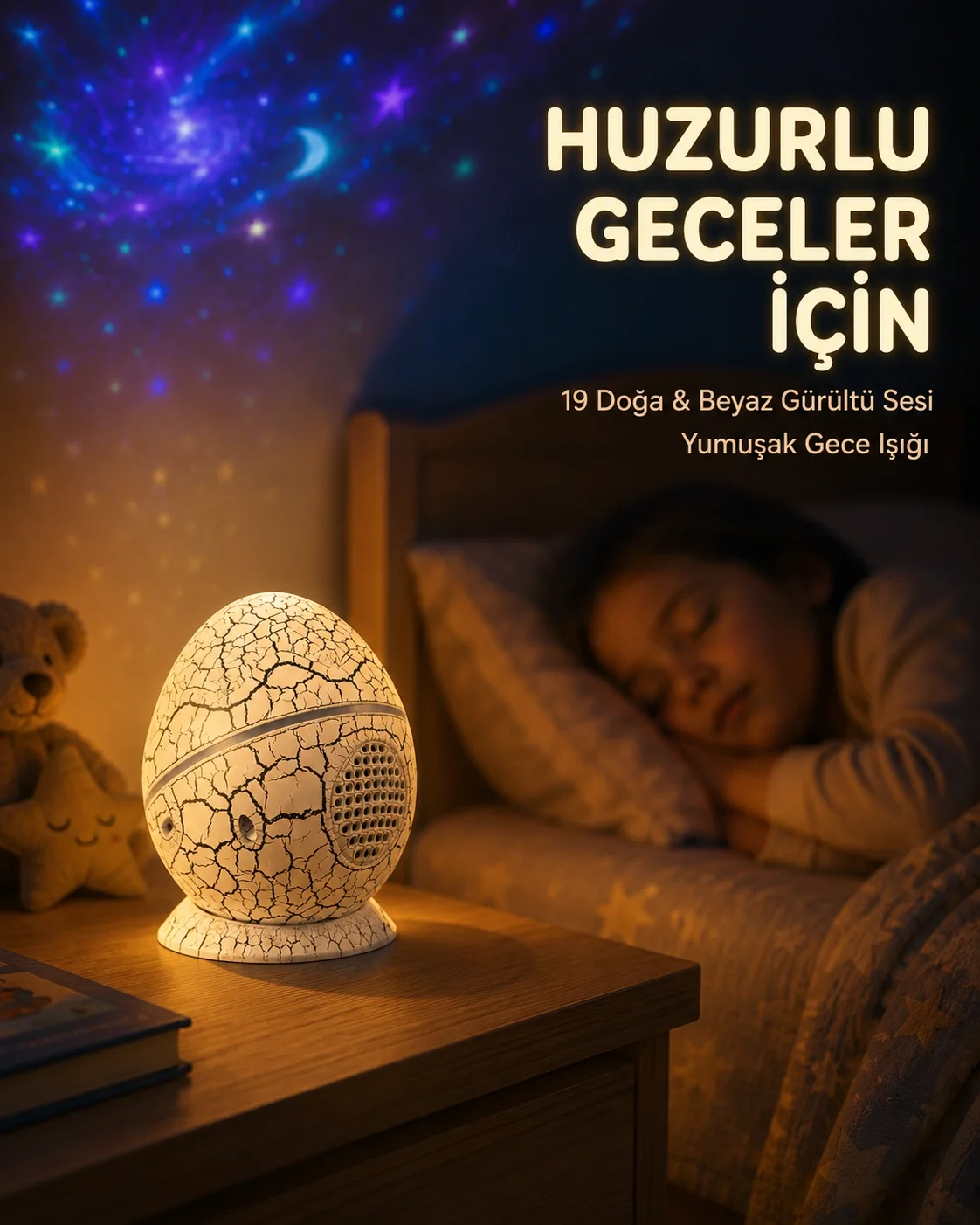 14 Renkli Nebula Yıldız Projektör + Müzik + Gürültü Cihazı + Zamanlayıcılı Fiyatı, Yorumları ve Özellikleri