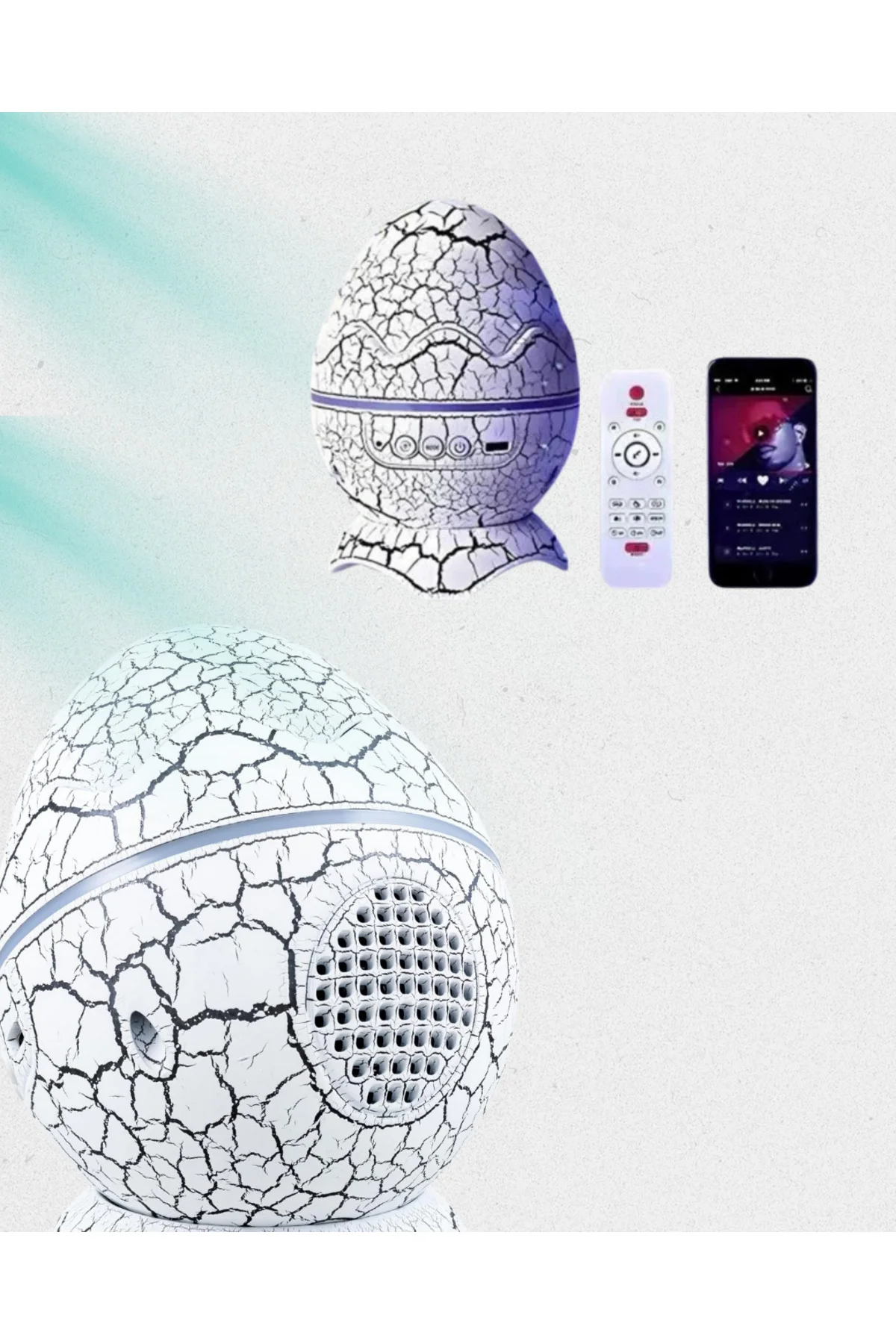 14 Renkli Nebula Yıldız Projektör + Müzik + Gürültü Cihazı + Zamanlayıcılı