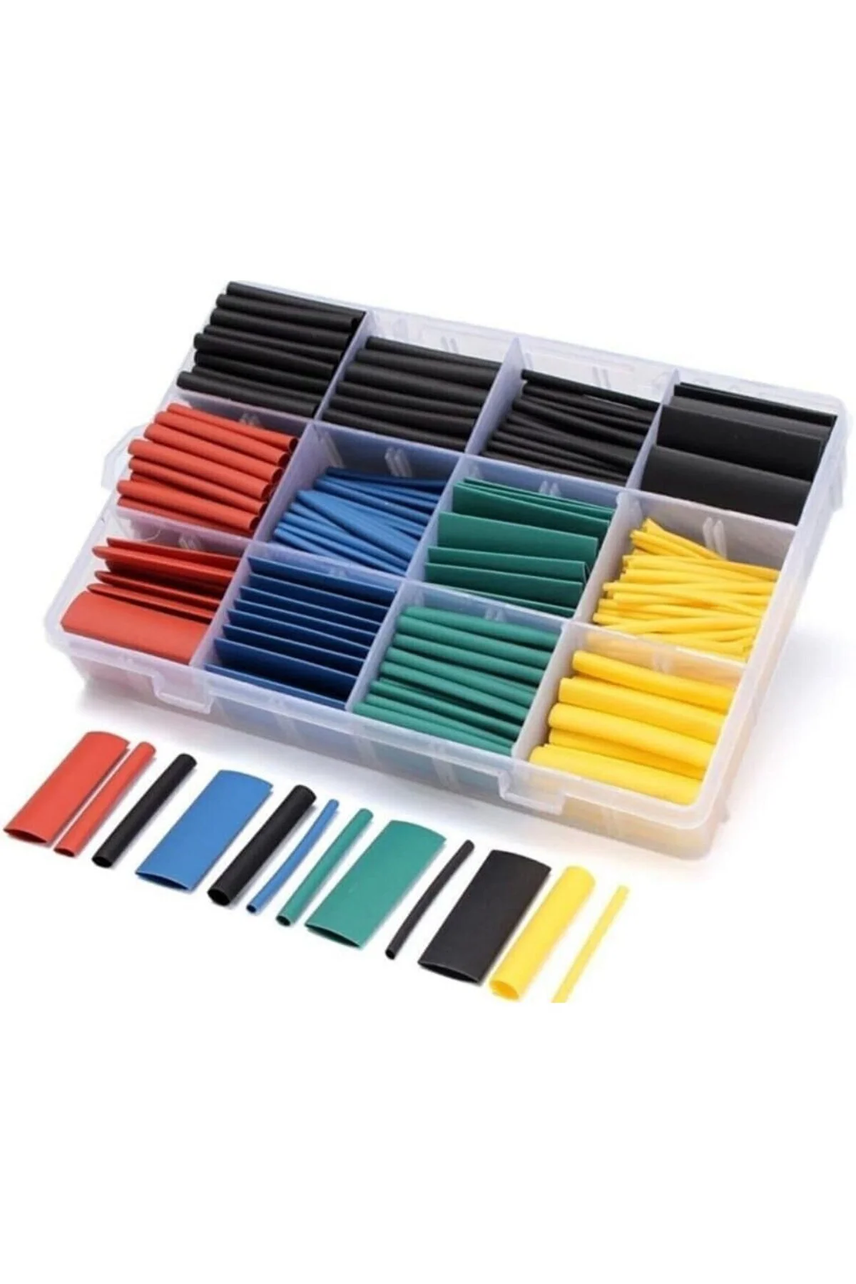 140-164-530-750 Parça Heat Shrink Makaron Isıyla Daralan Kablo Ta