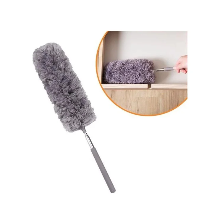 140 Cm Teleskopik Uzatılabilir Mikrofiber Yumuşak Başlıklı Gri To 140 Cm Teleskopik Uzatılabilir Mikrofiber Yumuşak Başlıklı Gri To