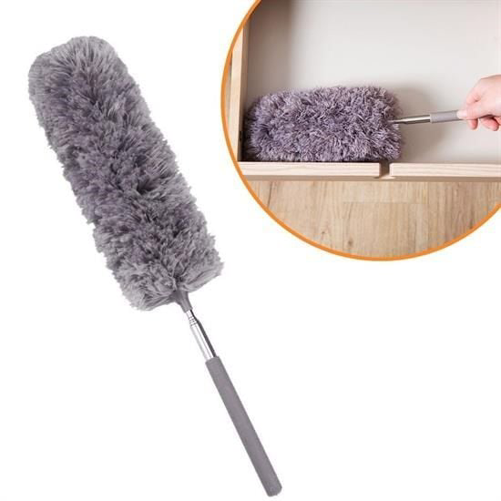 140 Cm Teleskopik Uzatılabilir Mikrofiber Yumuşak Başlıklı Gri To