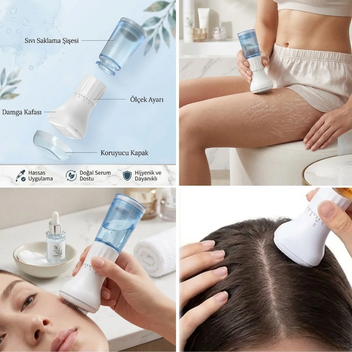 140 İğneli Serum Hazneli Dermaroller – 0-3 mm Ayarlı Dermaroller Mikro İğneli Saç, Cilt ve Vücut Bakım Aparatı 140 İğneli Serum Hazneli Dermaroller – 0-3 mm Ayarlı Dermaroller Mikro İğneli Saç, Cilt ve Vücut Bakım Aparatı Fiyatı, Yorumları ve Özellikleri