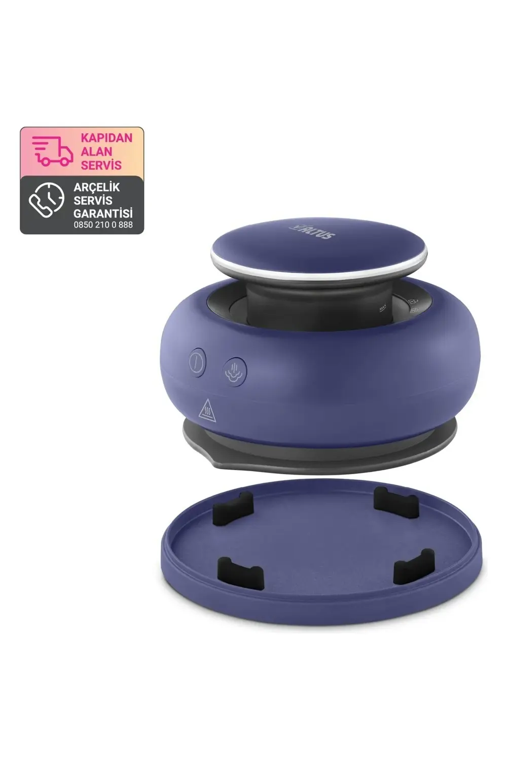 1400 W Lacivert Buharlı Kırışık Giderici handygo