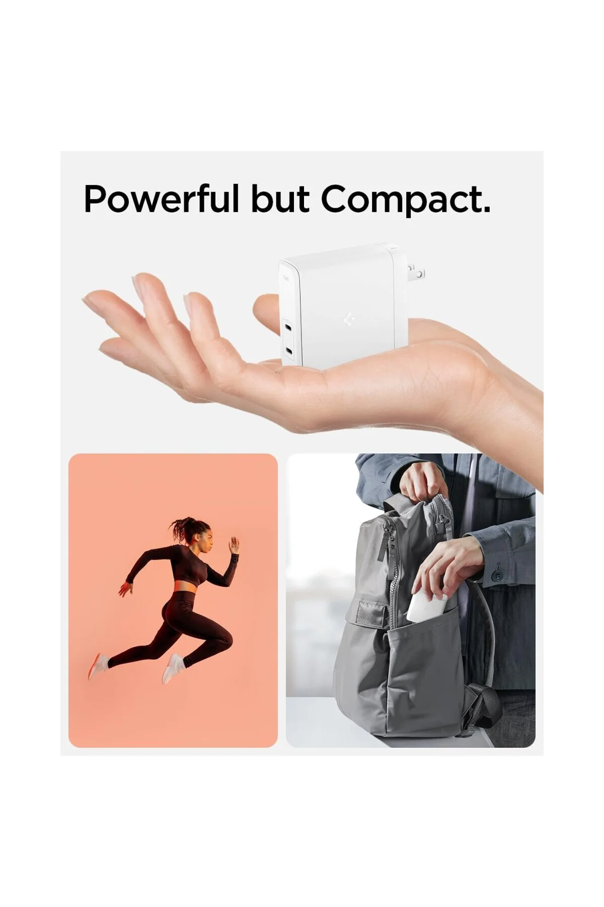 140W USB-C 2 Port Mini Hızlı Şarj Aleti PPS 2.0 Desteği/Isı Düşürücü GaN Destekl