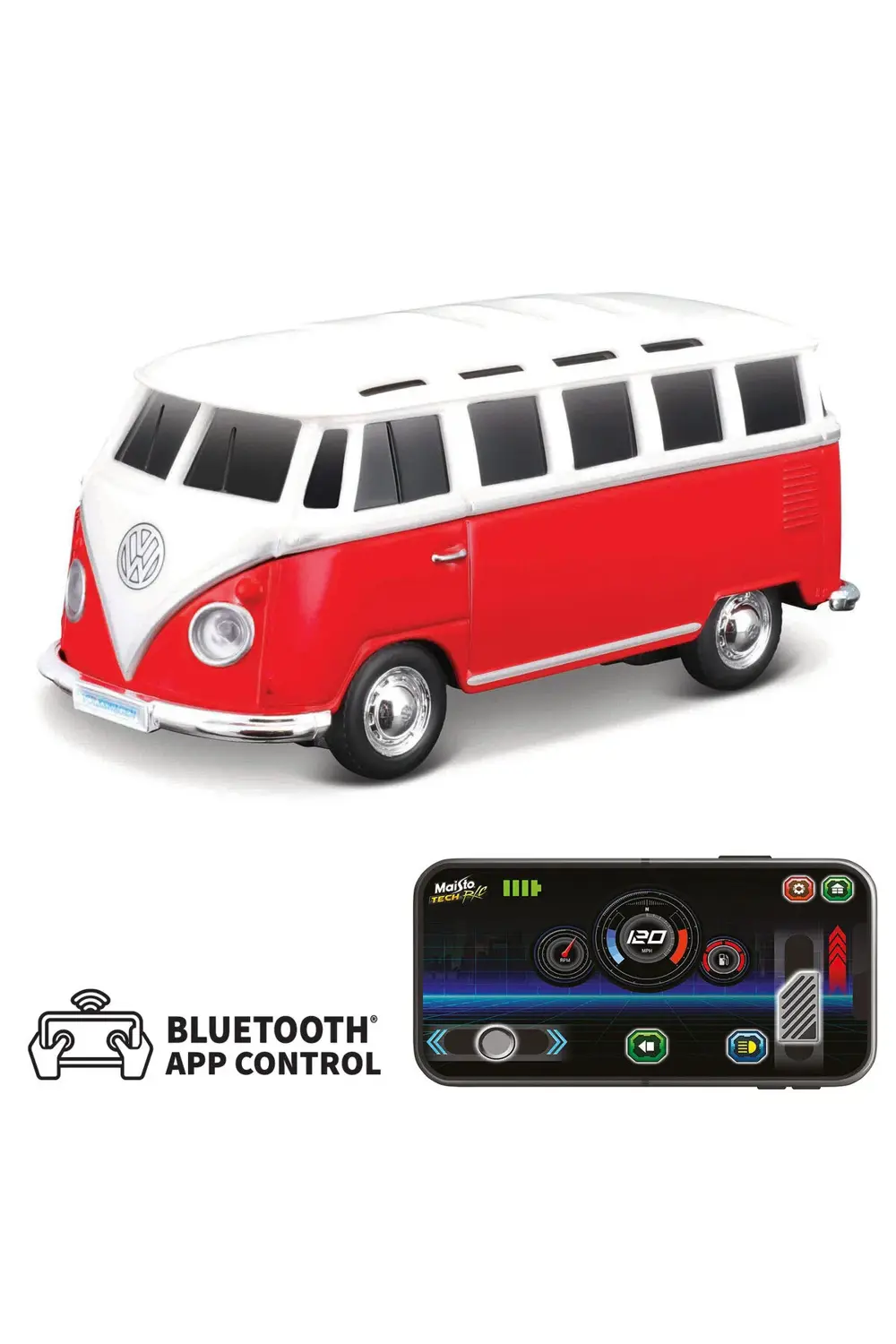 1:41 APP Control Kumandalı Metal Araba - Volkswagen Van Sa