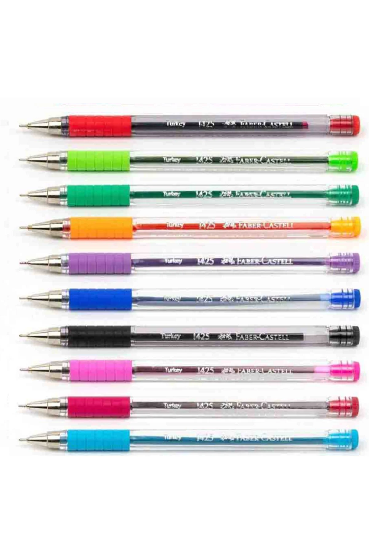 1425 Tükenmez Kalem 10 Renk +  Fineliner Kalem 10 Renk