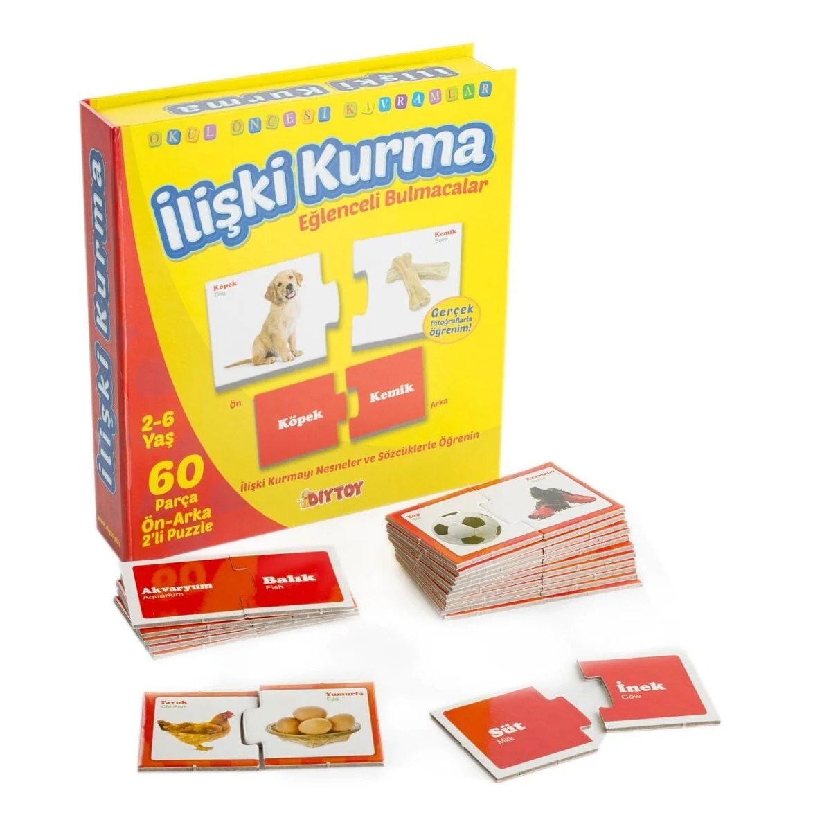 1437 DıyToy, Eğlenceli Bulmacalar - İlişki Kurma / 2-6 yaş 1437 DıyToy, Eğlenceli Bulmacalar - İlişki Kurma / 2-6 yaş