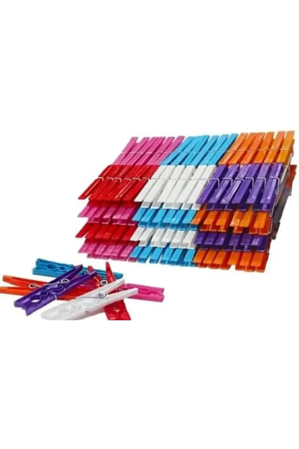 144 Adet Plastik Mandal,Çamaşır Asma Mandalı,İz Bırakmaz,Ekstra D