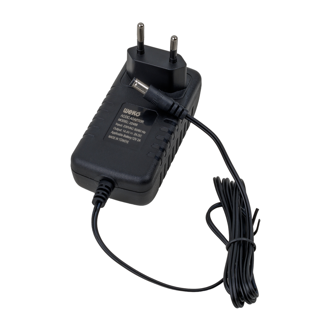 14.4 VOLT - 2 AMPER 5.5*2.5 UÇLU KIRMIZI YEŞİL LEDLİ YERLİ ÜRETİM