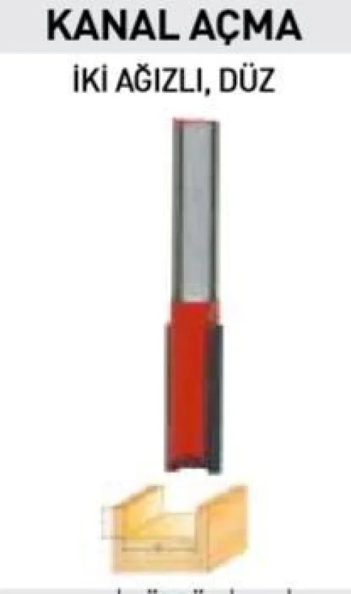 14405 İki Ağızlı Freze Kanal Açma Bıçağı 8X10X25 mm