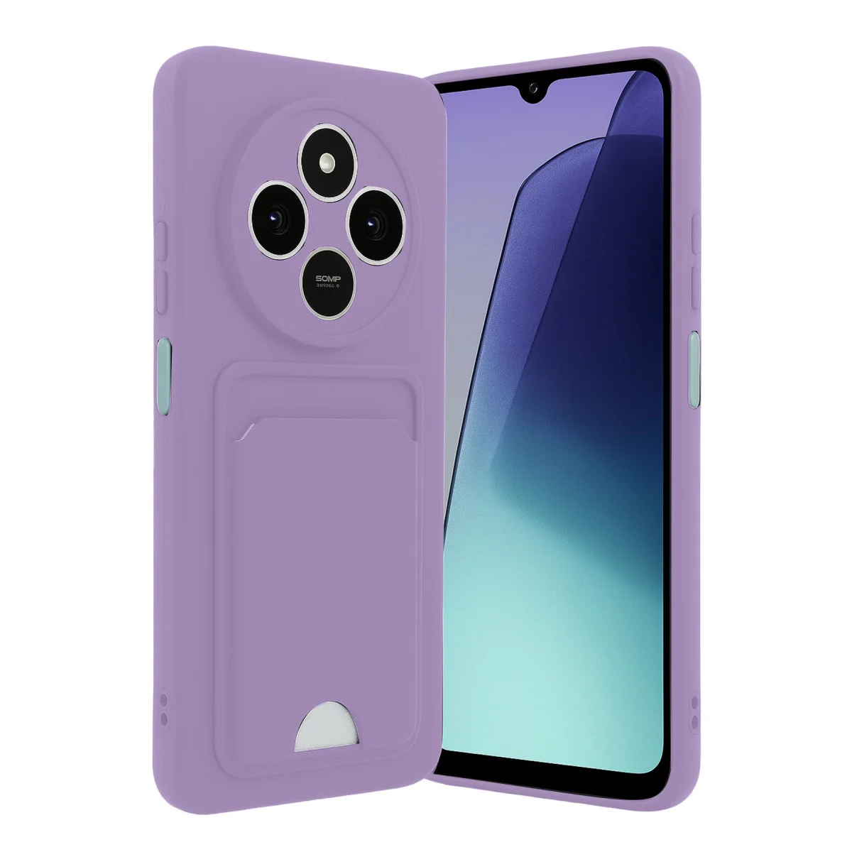 14C Kelvin Kartvizitli Silikon Kılıf - Lila - Premium Soft Touch ve Fonksiyonel Koruma