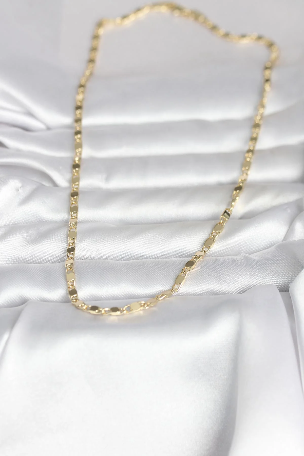 14K Gold Kaplama Arpa Model 45 cm Kadın Kolye - Günlük ve Abiye Şıklık