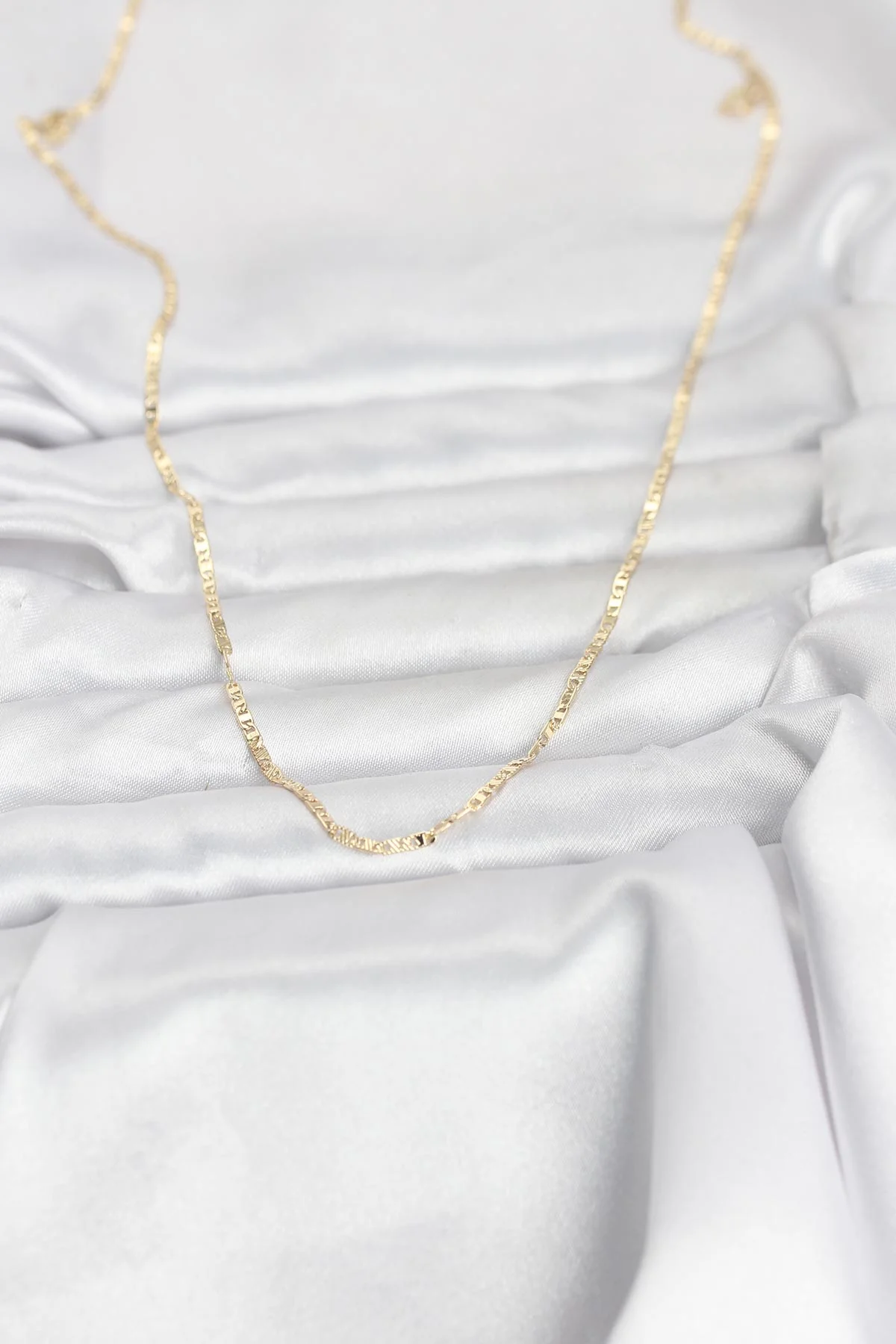 14K Gold Kaplama Yassı Zincir Kadın Kolye 60 cm - Günlük ve Klasik Modeller Fiyatı, Yorumları ve Özellikleri
