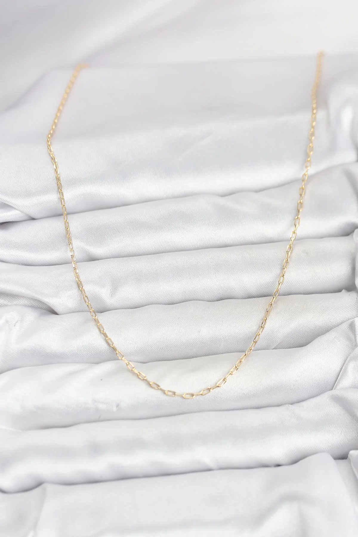 14K Gold Renk Ataç Zincir Model 60 cm Kadın Kolye 5886