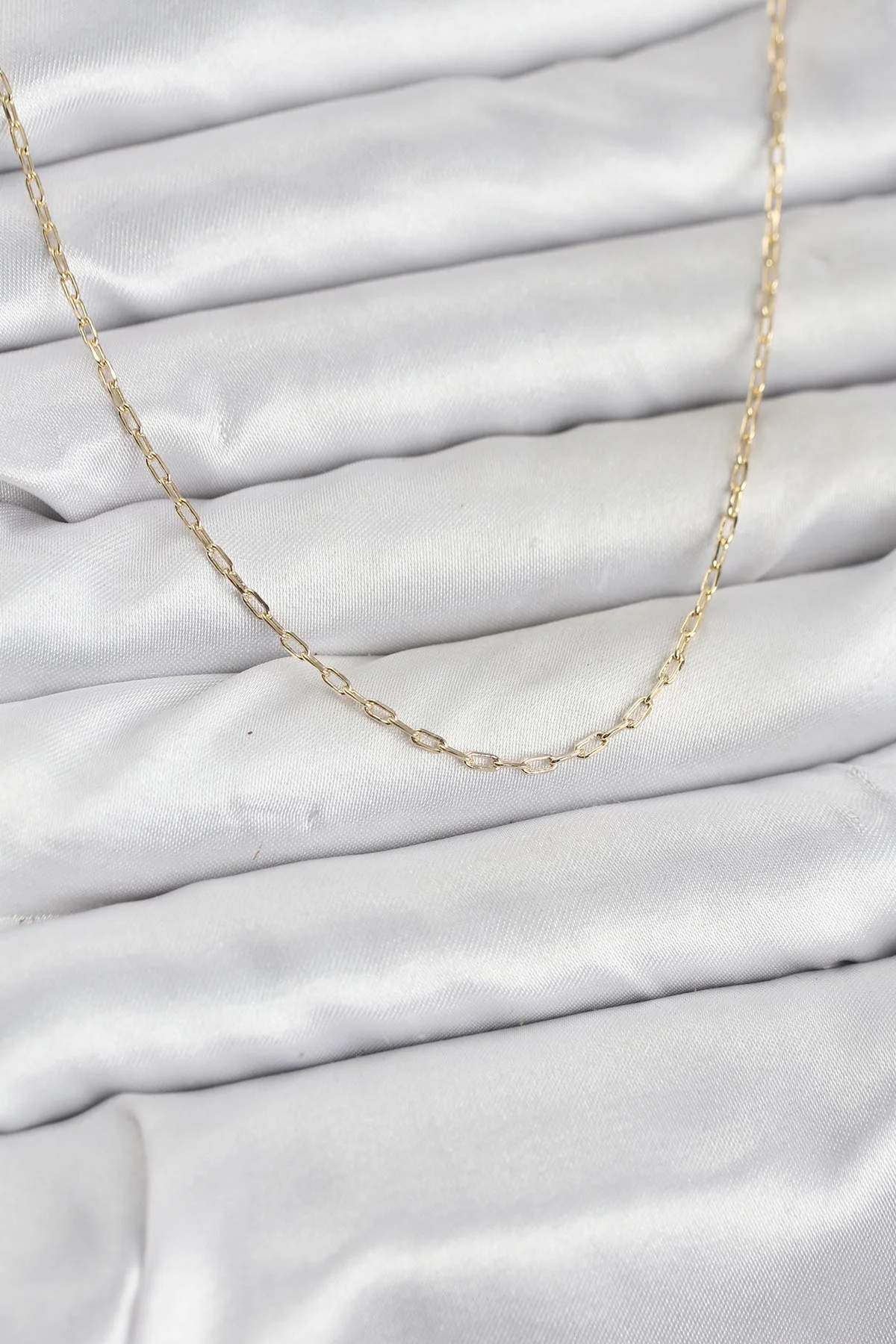 14K Gold Renk Ataç Zincir Model 60 cm Kadın Kolye 5886