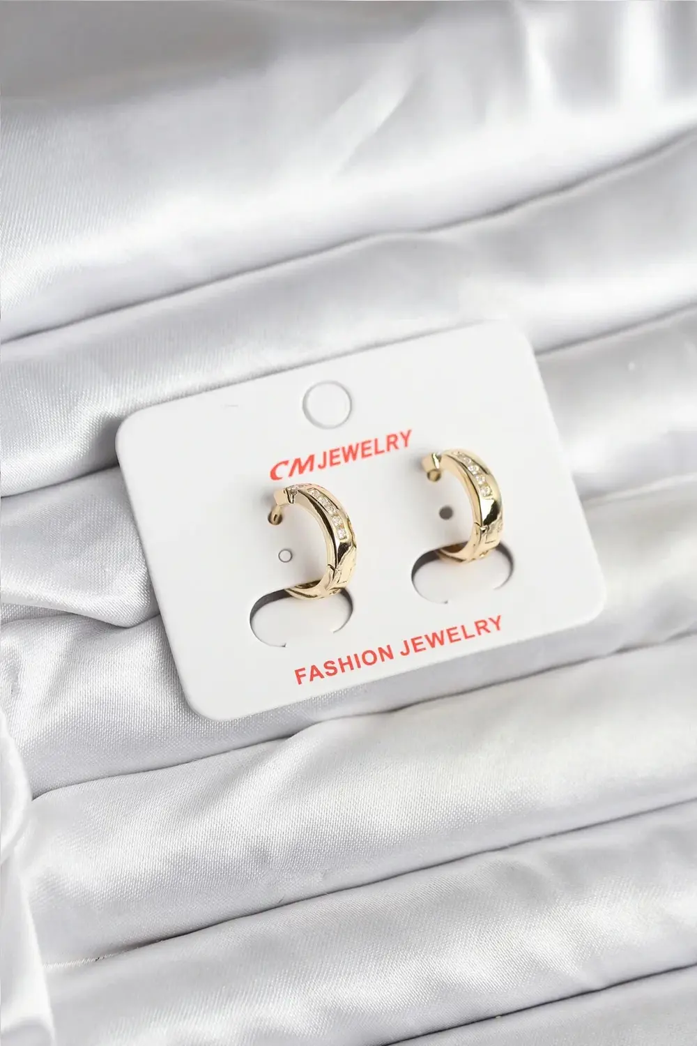 14K Gold Renk Kaplama CM Kadın Küpe