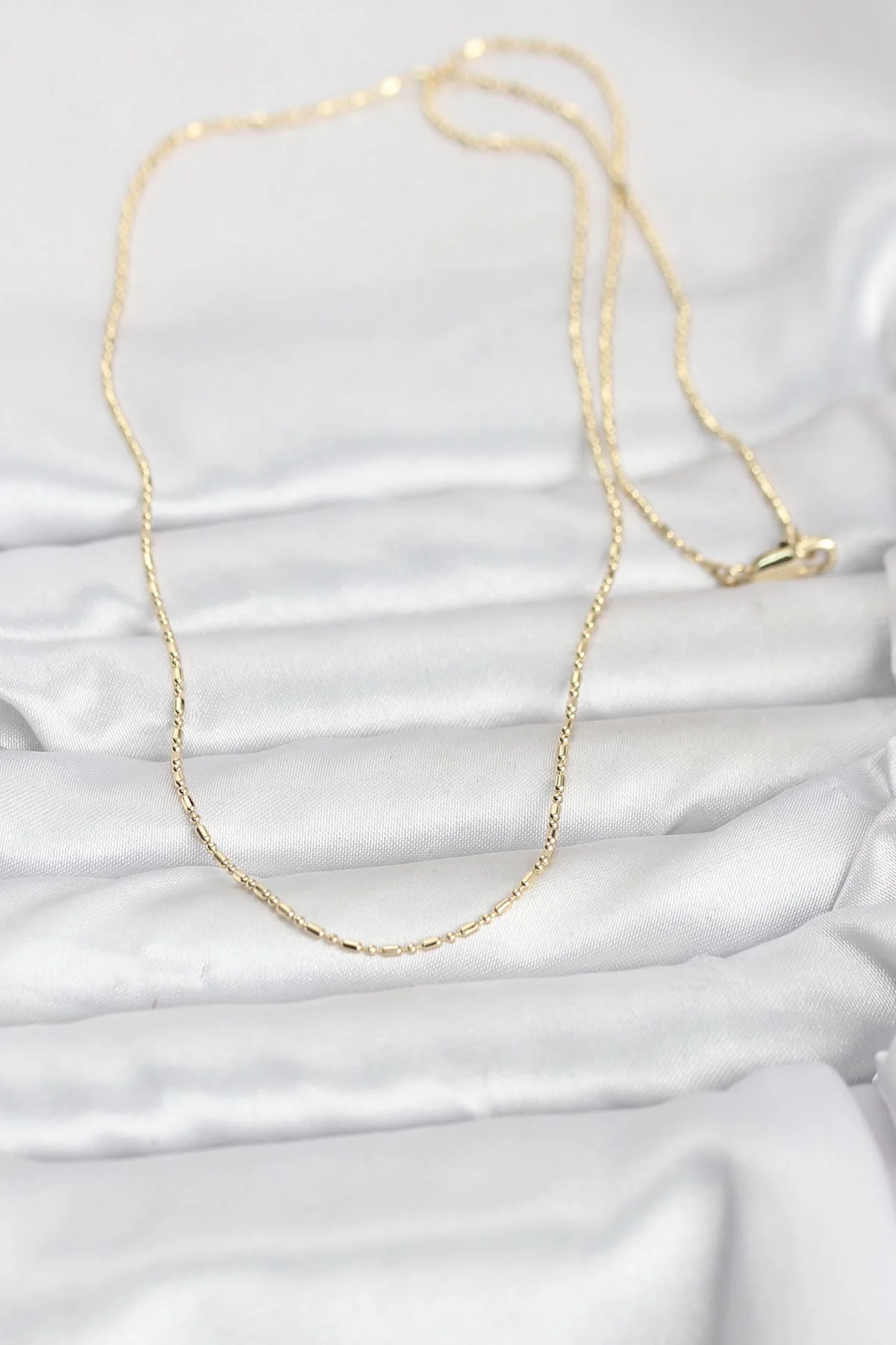 14K Gold Renk Parçalı Topçuk Model 60 cm Kadın Kolye 5886