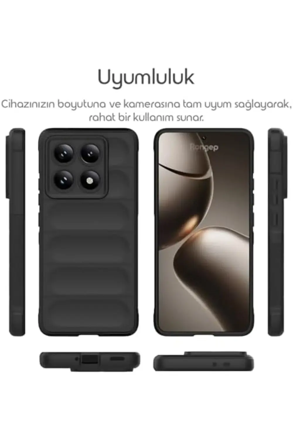 14T Pro 5G için Kalın Yapılı Rugged TPU Silikon Kılıf Kamera Yüks