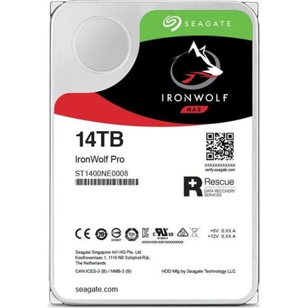 14TB Sata 7200RPM 256MB Ironwolf Pro New Dahili Disk ST14000NT001