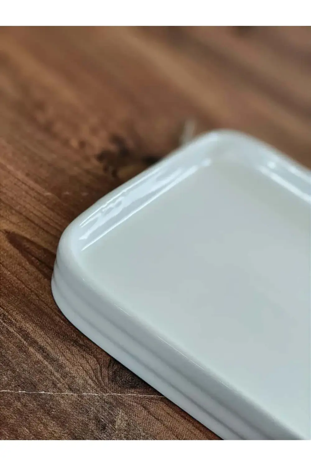 14x14 cm Kare Porselen Kahvaltılık 6’lı Set – Meze ve Kahvaltı Su