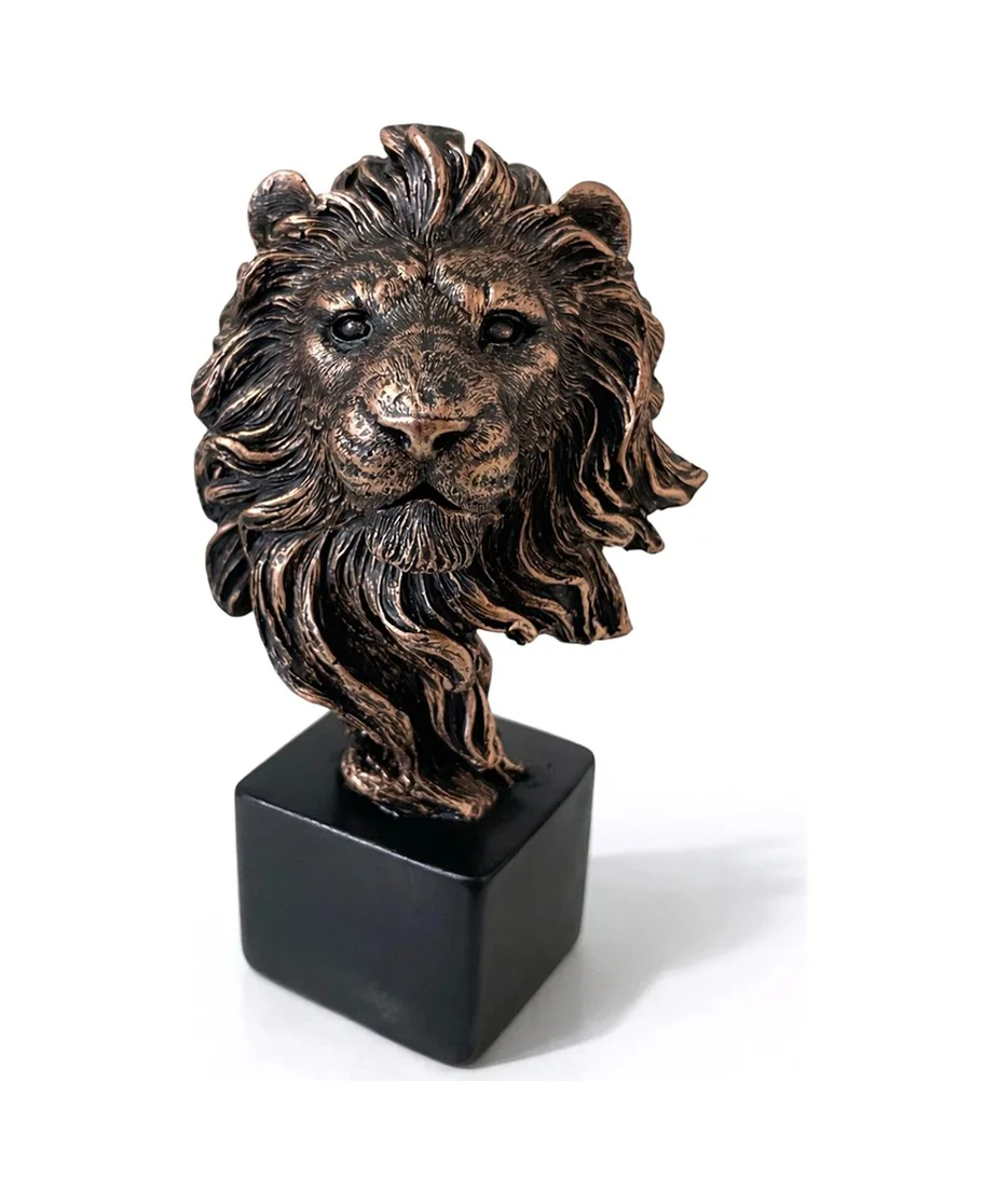 14x9 Cm Polyester Aslan Büstü