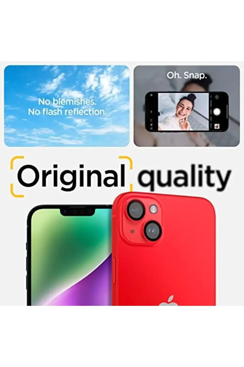 15 / 15 / 14 / 14 Kamera Lens Camı Glas.tR EZ Fit Optik Pro (2 Ad