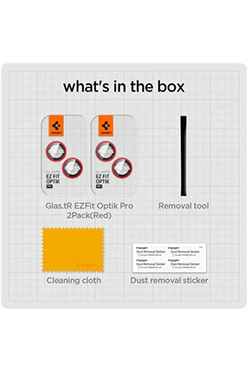 15 / 15 / 14 / 14 Kamera Lens Camı Glas.tR EZ Fit Optik Pro (2 Ad