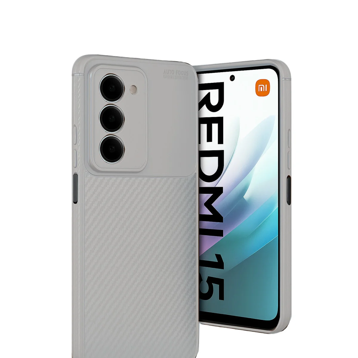 15 4G Auto Focus Karbon Kapak - Gri
