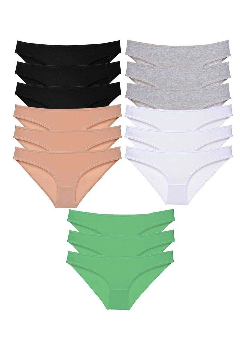 15 Adet Likralı Kadın Slip Külot Seti – Pamuklu Günlük Külot (Siyah, Ten, Gri, Beyaz, Yeşil) Fiyatı, Yorumları ve Özellikleri