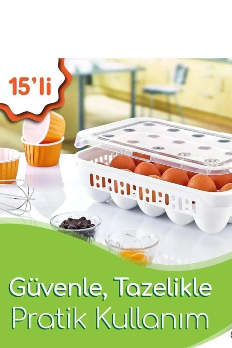 15 Bölmeli Yumurta Kabı Royaleks-AK680 - Buzdolabı İçin Pratik Saklama Çözümü Fiyatı, Yorumları ve Özellikleri