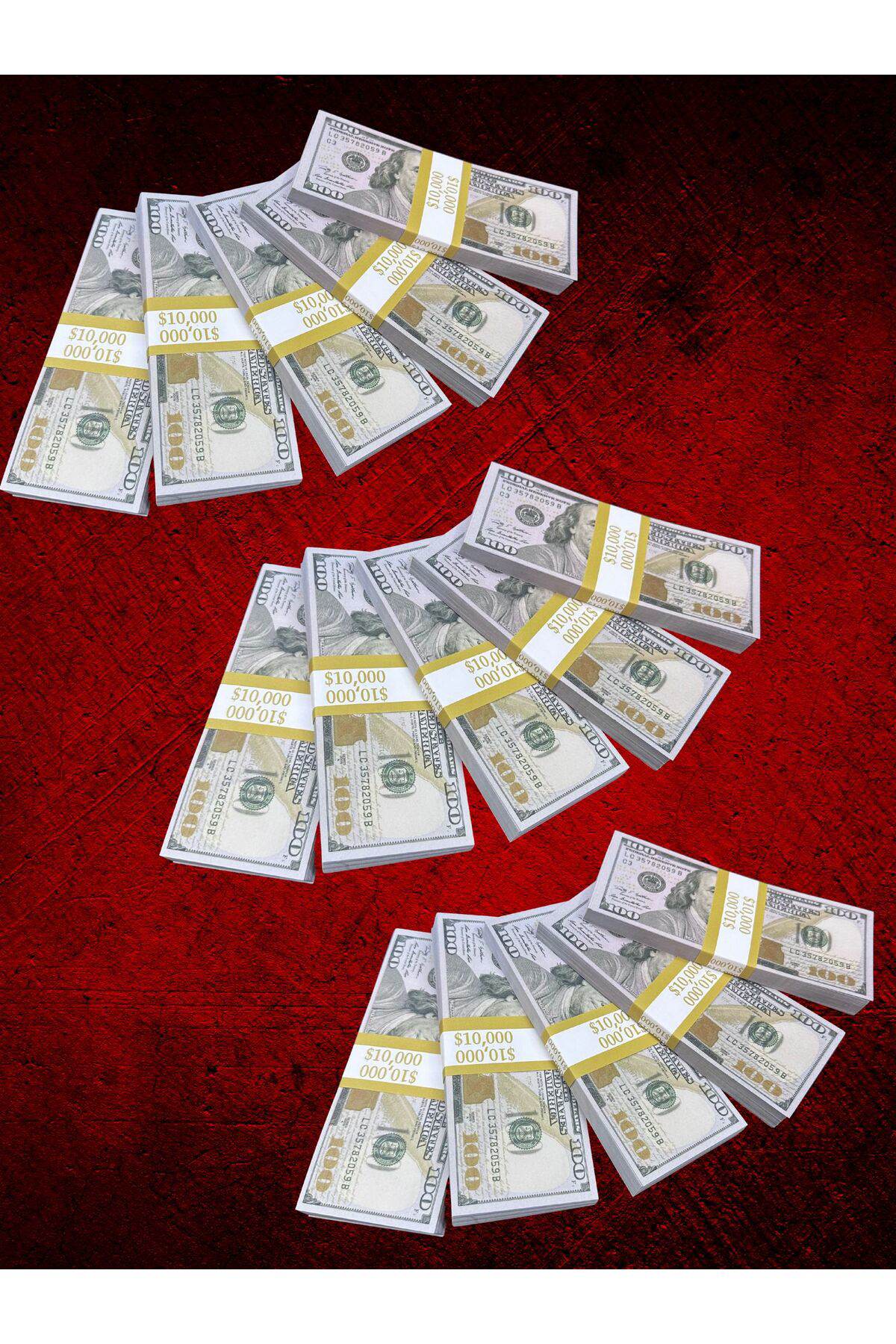 15 Deste 100 Dolar 1.kalite Kuşe Kağıt Geçersiz Şaka Düğün Parası