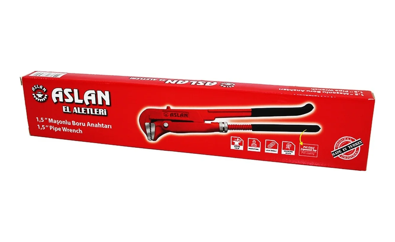 1.5 İnç Parmak Maşonlu Maşalı Çelik Boru Anahtarı Pvc İzole Ergon