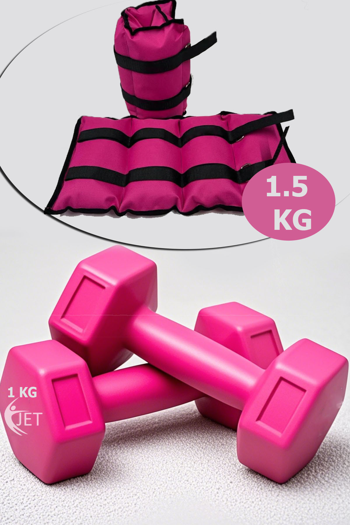 Jet 1.5 Kg El & Ayak Ağırlığı Ve 1 Kg Dambıl Seti El Ayak Bilek Ağırl