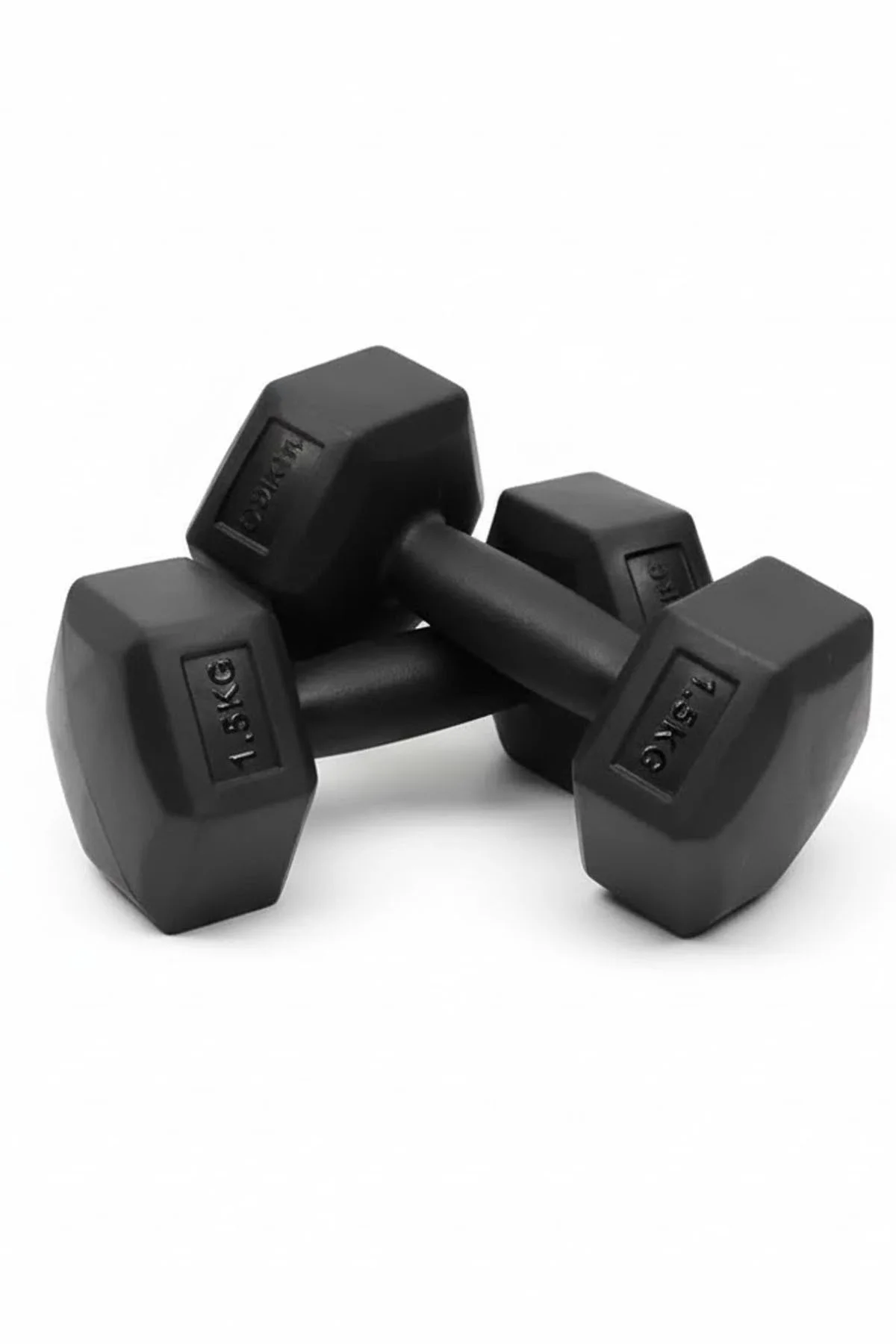 1.5 KG x 2 Adet Dambıl Plastik Köşeli Dumbell Ağırlığı | Ev & Sal