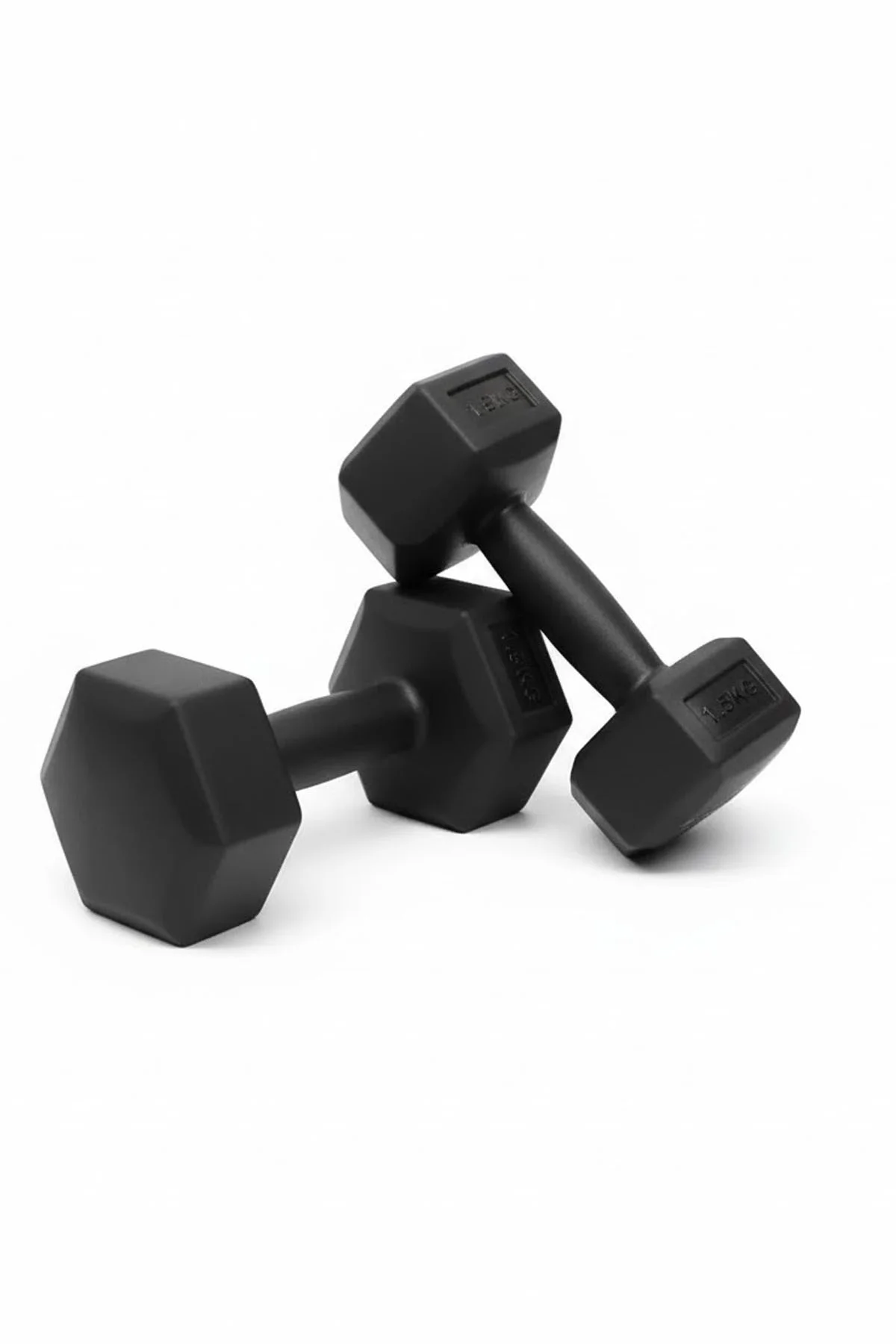 1.5 KG x 2 Adet Dambıl Plastik Köşeli Dumbell Ağırlığı | Ev & Sal
